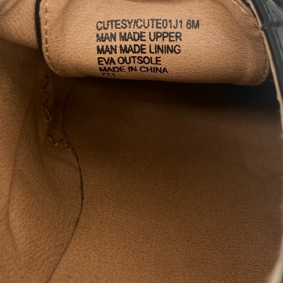 Madden Girl Black Patent Leather Oxford Platform Shoes - Picture 5 of 6